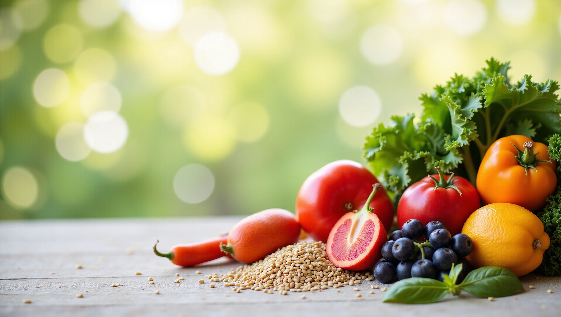 Healthy food and active lifestyle