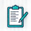Clipboard with medical form icon